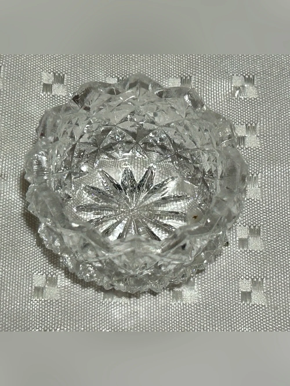 Westmoreland Clear Glass English Hobnail Open Salt Cellar